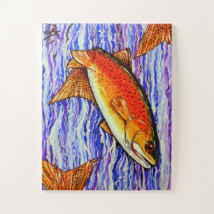 Yellowstone Cutkeel Trout Fish Vist Stream Legpuzzel