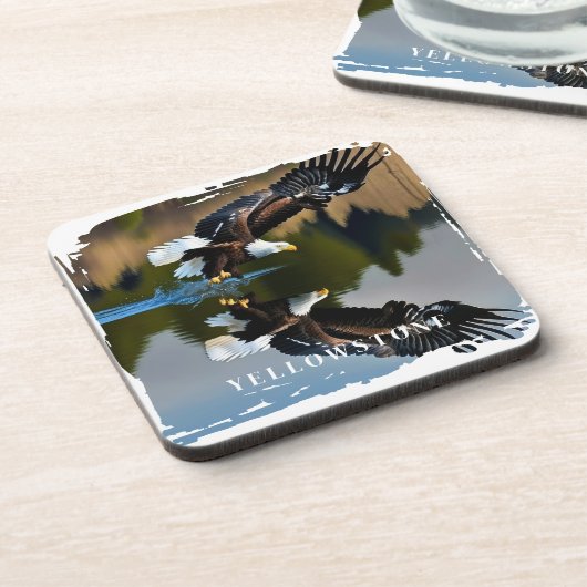 Yellowstone Eagle Beverage Coaster Bier Onderzetter (Linkerzijde)