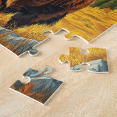 Yellowstone: een retro-reis legpuzzel (Zijkant)