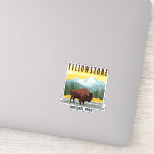 Yellowstone: een retro-reis sticker