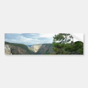 Yellowstone-fotografie, shows water-herfsten, bome bumpersticker