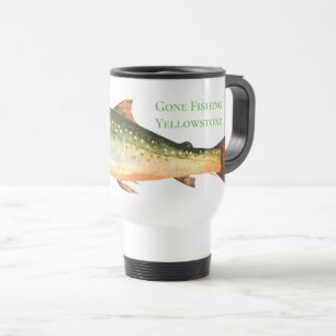 Yellowstone Gone Fishing Travel Mug