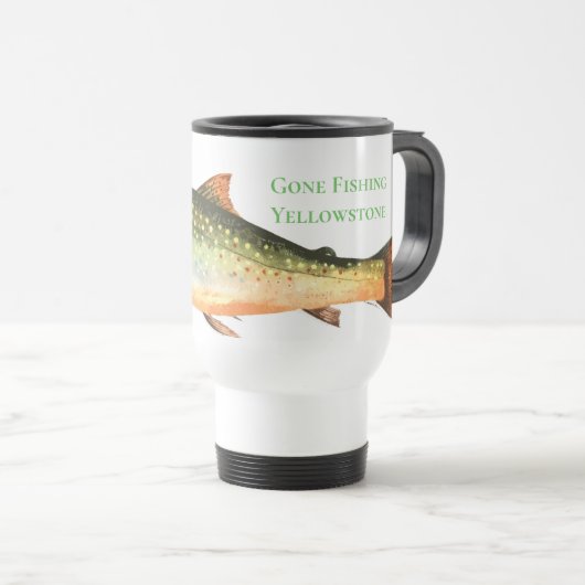 Yellowstone Gone Fishing Travel Mug (Devant droit)