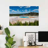 Yellowstone - Grand Prismatic printemps poster (Bureau à domicile)