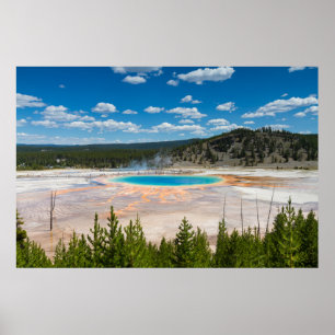 Yellowstone — Grand Prismatic spring-poster Poster