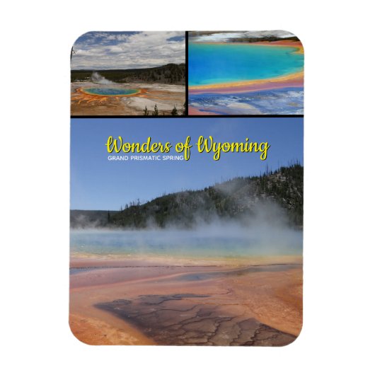Yellowstone Grand Prismatic Spring Wyoming Magneet (Verticaal)