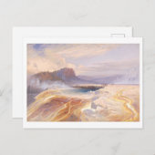 Yellowstone Great Blue Spring  lithografie Briefkaart (Voorkant / Achterkant)