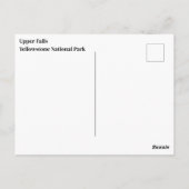 Yellowstone Herfsten Briefkaart (Achterkant)