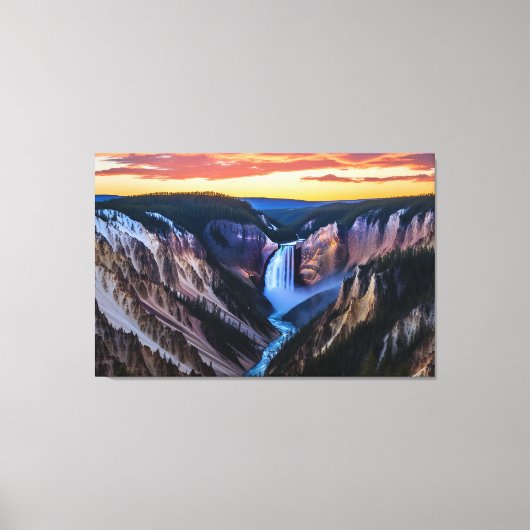 Yellowstone Herfsten Canvas Art (Voorkant)