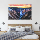 Yellowstone Herfsten Canvas Art Afdruk (Insitu (Slaapkamer))
