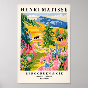 Yellowstone Illustration, Nationaal Park Poster, M Poster