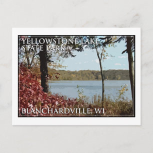 Yellowstone Lake State Park Logo Briefkaart