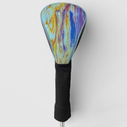 Yellowstone Lava Pool Swirls Driver Golfheadcover (Voorkant)