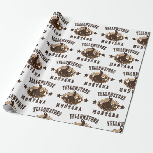 Yellowstone Montana Cadeaupapier (Uitgerold)