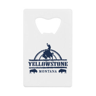 Yellowstone Montana Rodeo Cowboy Kredietkaart Flessenopener