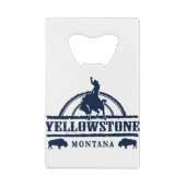 Yellowstone Montana Rodeo Cowboy Kredietkaart Flessenopener (Achterkant)