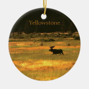 Yellowstone Moose kerstversiering Keramisch Ornament