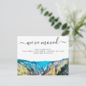 Yellowstone Moving Announcement Briefkaart (Staand voorkant)