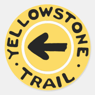 Yellowstone National Auto Trail Ronde Sticker
