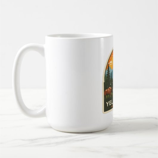 Yellowstone National Park Adventure Design Koffiemok (Links)
