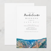 Yellowstone National Park Bachelorette Party Kaart (Voorkant / Achterkant)