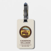 Yellowstone National Park Bagagelabel (Achterkant verticaal)