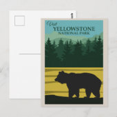 Yellowstone National Park Beer Briefkaart (Voorkant / Achterkant)