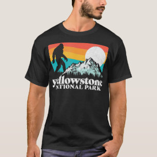 Yellowstone National Park Bigfoot Mountains T-shirt