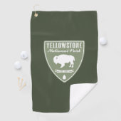 Yellowstone National Park Bison Golfhanddoek (Insitu)