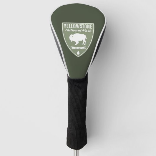 Yellowstone National Park Bison Golfheadcover (Voorkant)