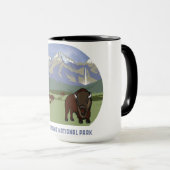 Yellowstone National Park Bison Mountain Classic Mok (Voorkant rechts)