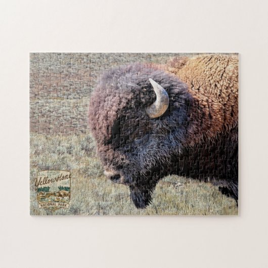 Yellowstone National Park Bison Puzzle (Horizontal)