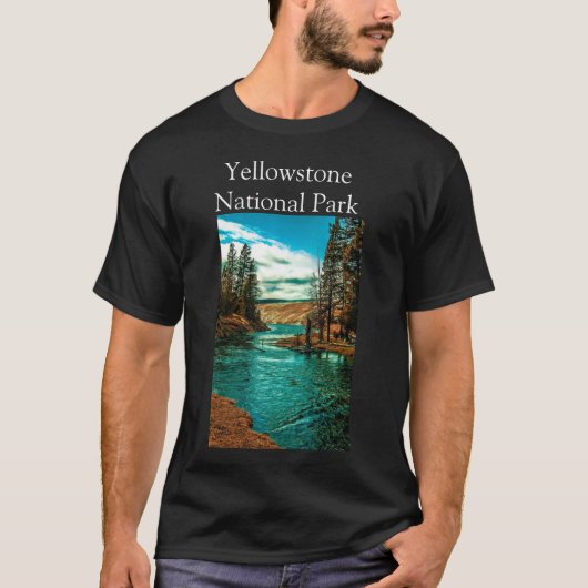 Yellowstone National Park Black Shirt (Voorkant)