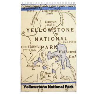 Yellowstone National Park Collectie Wall Agenda Kalender