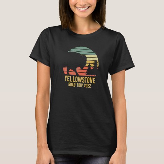 Yellowstone National Park Family Road Trip 2022 Ma T-shirt (Voorkant)