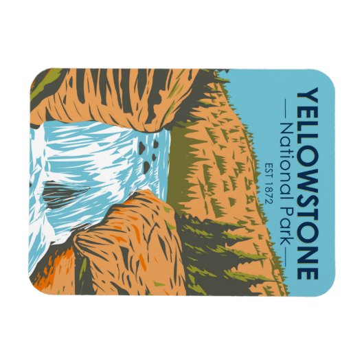 Yellowstone National Park Firehole Herfsten Magneet (Horizontaal)
