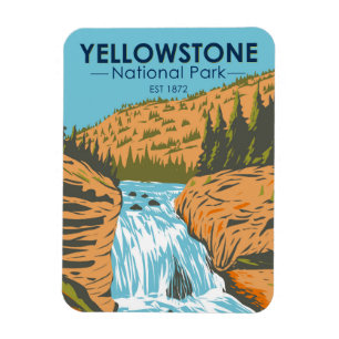 Yellowstone National Park Firehole Herfsten  Magneet