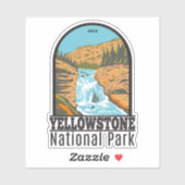 Yellowstone National Park Firehole Herfsten  Sticker (Vel)