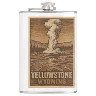 Yellowstone National Park Flask Heupfles