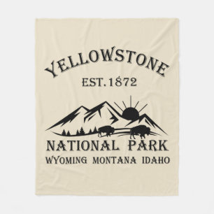 Yellowstone National Park Fleece Deken