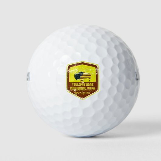 Yellowstone National Park Golfballen (Voorkant)