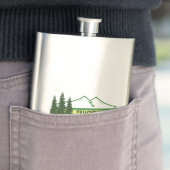 Yellowstone National Park Green Stripes Flacon (Voorbeeld)