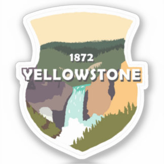 Yellowstone National Park Grote Vinyl Sticker