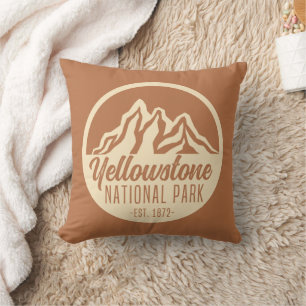 Yellowstone National Park Hiking Camping Kussen