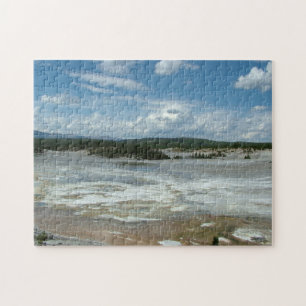 Yellowstone National Park hot land, geyser Legpuzzel