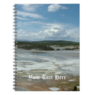 Yellowstone National Park hot land, geyser Notitieboek
