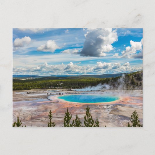 Yellowstone National Park Hot Springs Briefkaart (Voorkant)
