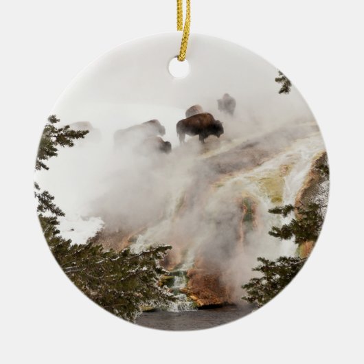 Yellowstone National Park is geweldig! Keramisch Ornament (Voorkant)