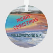 Yellowstone National Park kerstsieraad Ornament (achterkant)