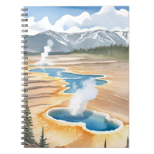 Yellowstone National Park Landschap Aquarel Notitieboek
